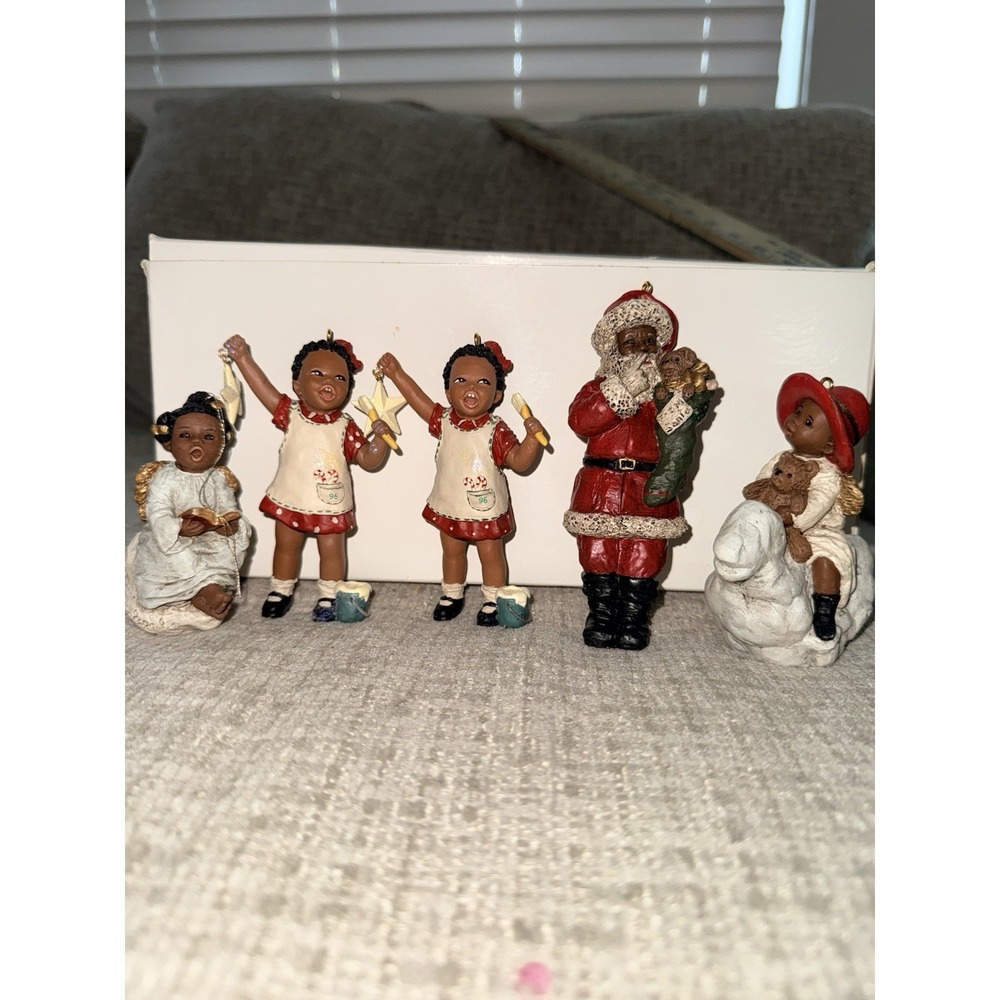 All Gods Children Martha Holcombe Ornaments Vintage Hallmark 90's Lot Of 5